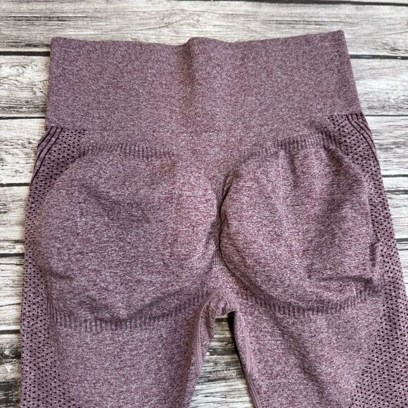 Unbranded Women's Butt Enhancing Workout Leggings M Med Medium Plum Purple Marl - Picture 5 of 11